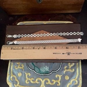 Two ladies sterling silver bracelets.